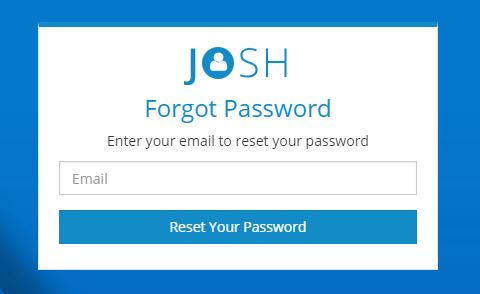 Forgot Password画面